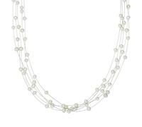 Valero Pearls Halskette - Sterling Silber Perlen-Kette Süßwasser-Zuchtperle - Gr. unisize - in Weiß - für Damen