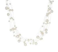 Valero Pearls Damen Kette mit Süßwasser-Zuchtperlen silber, Größe One Size, 3599976 Silber One Size