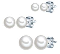 Valero Pearls Halskette - Sterling Silber Schmuckset Süßwasser-Zuchtperle - Gr. unisize - in Weiß - für Damen