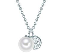 Valero Pearls - Halskette Sterling Silber Süßwasser-Zuchtperle in Gelbgold Ketten Damen