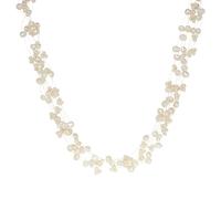 Valero Pearls Kette Süßwasser-Zuchtperlen braun hellbraun weiß 43,0 cm Basiskette + 5,0 Verlängerung Damen