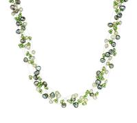 Valero Pearls Perlen-Kette Damen grün, ONE SIZE