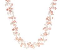 Valero Pearls Kette Süßwasser-Zuchtperlen weiß 43,0 cm Basiskette + 5,0 Verlängerung Damen