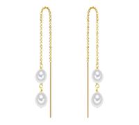 Valero Pearls Damen Ohrhänger aus 925/- Sterling Silber mit Süßwasser-Zuchtperlen ca. 6,0-7,0 mm