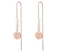 Valero Pearls Ohrhänger Edelstahl Preciosa Süßwasser-Zuchtperle in Roségold 10,0 mm Damen