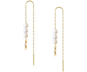 Valero Pearls Ohrhänger Edelstahl Preciosa Süßwasser-Zuchtperle in Roségold 10,0 mm Damen