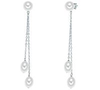 Valero Pearls Ohrhänger Sterling Silber Süßwasser-Zuchtperle in 66,3 mm Damen