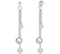 Valero Pearls, Perlen-Ohrhänger in silber, Schmuck für Damen Gr. OneSize
