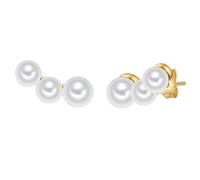 Valero Pearls Ohrringe Damen gold, ONE SIZE
