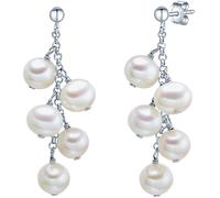 Valero Pearls Damen Ohrringe aus 925/- Sterling Silber mit Süßwasser-Zuchtperle
