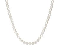 Valero Pearls Perlen-Kette aus Sterling Silber in silber mit Süßwasser-Zuchtperle 45 cm + 5 Damen