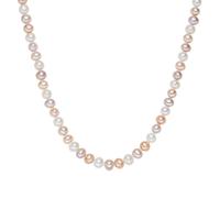 Valero Pearls Perlen-Kette aus Sterling Silber in silber mit Süßwasser-Zuchtperle 45 cm + 5 Damen