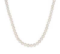 Valero Pearls - Perlen-Kette aus Perlseide in Weiß mit Süßwasser-Zuchtperle Ketten 1 ct Damen