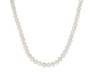 Valero Pearls Perlen-Kette aus Sterling Silber in silber mit Süßwasser-Zuchtperle 70 cm Damen
