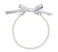 Valero Pearls Perlen-Kette Satin Süßwasser-Zuchtperle in Grau 45,0 cm Damen