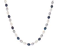 Valero Pearls - Perlen-Kette Sterling Silber Süßwasser-Zuchtperle in Silber Ketten Damen