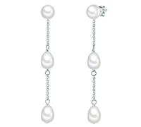 Valero Pearls Damen Ohrhänger aus 925/- Sterling Silber mit Süßwasser-Zuchtperlen ca. 6,0-7,0 mm