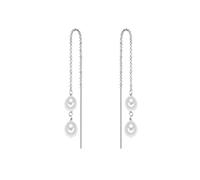 Ohrhänger Sterling Silber Süßwasser-Zuchtperlen weiß