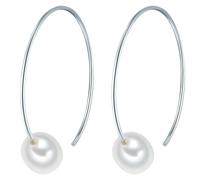 Valero Pearls Perlen-Ohrhänger Sterling Silber Süßwasser-Zuchtperle in 31,3 mm Damen