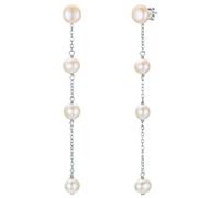 Valero Pearls - Perlen-Ohrhänger Sterling Silber Süßwasser-Zuchtperle in Silber Ohrringe Damen