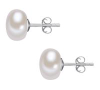 Valero Pearls Perlen-Ohrstecker aus Sterling Silber in silber mit Süßwasser-Zuchtperle 10,0 mm Damen