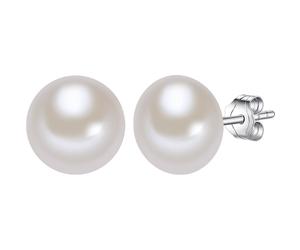 Valero Pearls Perlen-Ohrstecker aus Sterling Silber in silber mit Süßwasser-Zuchtperle 10,0 mm Damen