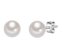 Ohrstecker Sterling Silber Süßwasser-Zuchtperlenweiß ca. 7,0-7,5 mm hoher Glanz