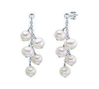 Valero Pearls Perlen-Ohrstecker Damen silber, ONE SIZE