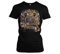 Valhalla Damen Girlie T-Shirt | Walhalla Tshirt Damen - Wikinger Kleidung Damen - Odin Tshirt - Ragnar - Berserker Shirt (XXL)