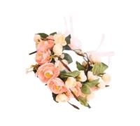 VALICLUD 1 Stück Blumenkranz Haarreif aus Kunstblumen für Hochzeiten Braut Accessoire Eleganter Haarschmuck für Partys Foto Requisiten und Festliche Anlässe Beige