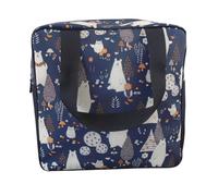 VALICLUD 1 Stück Faltbare Badetasche mit Polar Bear Wasserdichtes Mesh Badewaren Organisierer Große Kapazität Handliche Kosmetiktasche für Schwimmen Fitness und Reisen