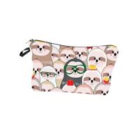 VALICLUD 1 Stück wasserdichte Kosmetiktasche mit Cartoon Sloth Multifunktionale Organizer für Lippenstift Zahnbürste und Mehr für Reisen und Outdoor Aktivitäten
