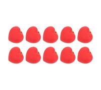 VALICLUD 10 Stück 10-teiliges rotes Herz Anstecknadel Metallische Love Pins mit matter roter Oberfläche Romantische Broschen für Damen als Hochzeitsreversnadeln und Valentinstagsdeko