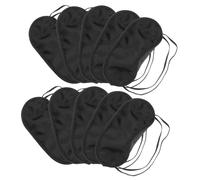 VALICLUD 10 Stück Schlafaugenmasken Leicht Atmungsaktiv Aus Polyester Elastisch Komplett Lichtblockierend Reise Und Entspannungsmaske Für Herren Und Damen