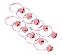 VALICLUD 10 Stück Schlüsselanhänger Niedliche Dekorative Glockenförmige Taschenornamente Metall-schlüsselring Runder Schlüsselanhänger Zum Basteln Schlüsselanhänger-zubehör