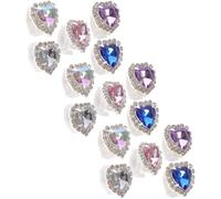 VALICLUD 15 Stück Glas Schuhclips Abnehmbare Bunte Strass Schuhschnallen Leichter Damenschuhschmuck für Sneaker Sandalen Lederschuhe Modische Schuhverzierung für Alltag Zufällige Farbe