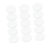 VALICLUD 15stücke Rundes Flaches Uhrenglas Ersatz Für Uhrenglas Verschleißfestes Glas Hochtransparent Kratzfest Hitzebeständig Aus Hochwertigem Glas