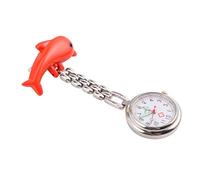 VALICLUD 1stk Taschenuhr Digital Karabiner Taschenrechneruhr Uhr-anstecknadel Arzt Beobachten Neuheit Hängende Reversuhr Uhrenboxen Automatisch Frauen Uhren Orange Zinklegierung