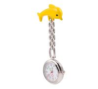 VALICLUD 1stk Taschenuhr Digital Karabiner Taschenrechneruhr Uhr-anstecknadel Arzt Beobachten Neuheit Hängende Reversuhr Uhrenboxen Automatisch Frauen Uhren Orange Zinklegierung