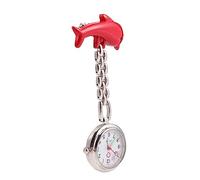 VALICLUD 1stk Taschenuhr Digital Karabiner Taschenrechneruhr Uhr-anstecknadel Arzt Beobachten Neuheit Hängende Reversuhr Uhrenboxen Automatisch Frauen Uhren Orange Zinklegierung