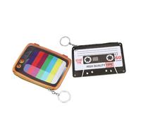 VALICLUD 1stück Mini Cartoon Münztasche Mit Reißverschluss Niedliche Pu Geldbörse Für Junge Mädchen Mädchen Und Frauen Für Schlüssel Münzen Und Kleingeld Tv-Muster