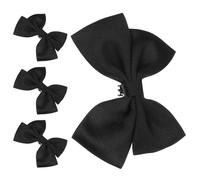 VALICLUD 2 Paar Schwarze Schuhclips Bowknot Schleifen Abnehmbare Schuhschnallen für High Heels Sandalen Flats und Stiefel Langlebige Bequeme DIY Schuhdekoration für Damen