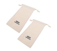 VALICLUD 2 Stck Teiliges Zugband Stoffbeutel aus Robustem Canvas Staubschutz Beutel für Hausschuhe Wiederverwendbar und Waschbar Praktisch für Reise und Aufbewahrung Einsetzbar