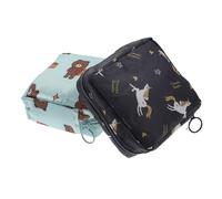 VALICLUD 2 Stück Damenbinden Aufbewahrungstasche Aus Oxford Stoff Leicht Mit Großem Fassungsvermögen Tragbare Kosmetiktasche Für Reisen Und Munzbeutel