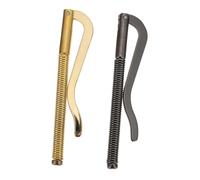 VALICLUD 2 Stück Metall Geldklammer mit Feder 75mm Rostfrei Zweifach Faltbar Ersatzteile für Herren Geldbörse Bargeldhalter für Geschenk Vater