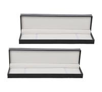 VALICLUD 2 Stück pack Uhren Aufbewahrungsbox aus Pu Leder mit Perlenvelours Futter Rechteckige Einzelne Uhrenbox für Effiziente Raumnutzung und Tragbaren Komfort für Geburtstage