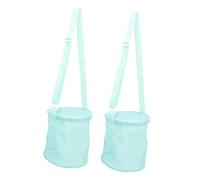 VALICLUD 2 Stück Strandtasche Strandspielzeug Organizer mit Netzbeutel für Große Kapazität für Strand Camping Outdoor Aktivitäten Leicht Langlebig