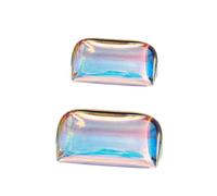 VALICLUD 2 Stück Transparente Handtasche wasserdichte Kosmetiktasche Glänzende für Damen für Abendveranstaltungen und Einkäufe Bietet Ausreichend für Geldbörse Handy und Make Up