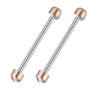 VALICLUD 2 Stück Uhrenschraubenrohre 20mm Innendurchmesser Rosegold Verbindungsstangen für Uhrenarmband Reparaturwerkzeug für Uhrmacher