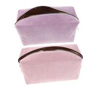 VALICLUD 2 Teiliges Kosmetiketui Für Den Urlaub Business Aufbewahrung Mit Reißverschluss Für Reisen Cord Und Organizer Bürsten Zubehör Reisen Verwendung Von Münzen Wichtige Dinge